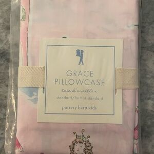 Pottery Barn Kids “GRACE” Pink Pillowcase New